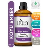 DUEY Koyu Amber Uçucu Yağ 100ML Buhurdanlık Yağı Difüzör Esansı Oda Kokusu Esansı Hava Nemlendirici