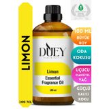 DUEY Limon Uçucu Yağ 100ML Buhurdanlık Yağı Difüzör Esansı Oda Kokusu Esansı Hava Nemlendirici