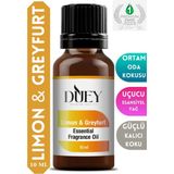 DUEY Limon&Greyfurt Uçucu Yağ Buhurdanlık Yağı Difüzör Esansı Oda Kokusu Esansı Hava Nemlendirici Esans