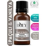 DUEY Paçuli & Vanilya Uçucu Yağ Buhurdanlık Yağı Difüzör Esansı Oda Kokusu Esansı Hava Nemlendirici Esans