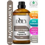 DUEY Paçuli&Vanilya Uçucu Yağ 100ML Buhurdanlık Yağı Difüzör Esansı Oda Kokusu Esansı Hava Nemlendirici