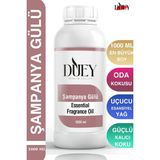 Duey Şampanya Gülü Uçucu Yağ 1000 ml Mum Esansı, Oda Kokusu, Hava Nemlendiricisi, Çamaşır Kurutma Topu