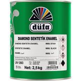 Düfa Diamond Sentetik Enamel Boya Siyah 2.5 kg – Yüksek Kapatıcılık, Parlak Dayanıklı Son Kat Metal Ahşap Boyası – Profesyonel Kalite Sentetik Boya