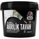 Düfa Klasik Akrilik Tavan Boyası Beyaz 10 kg Yüksek Örtücülük ve Kolay Uygulama