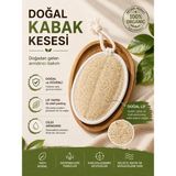 Duff Clean %100 Doğal Kabak Kesesi Lif Selülit ve Batık Karşıtı Ergonomik Yapı ile Doğal Bakım