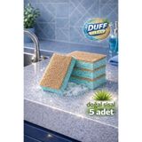 DUFF CLEAN 5 adet Doğal sisal Bulaşık Süngeri
