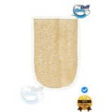 DUFF CLEAN Eldiven Doğal Kabak Lifi, Banyo Kesesi, Çift Taraflı Kullanım, Kadın & Erkek ( 1 Adet)