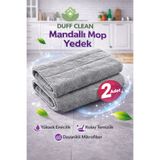 DUFF CLEAN GRİ Mandallı Mop Yedek Bezi 2 adet 37*22 CM