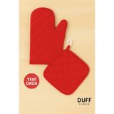 DUFF CLEAN Yanmaz Fırın Eldiveni Ve Fırın Tutacağı (1 ELDİVEN 1 TUTACAK)