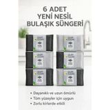 DUFF CLEAN yeni nesil Bulaşık süngeri 3ADET İnox Tel Bez*3ADET Sihirli Inox Paslanmaz Telli