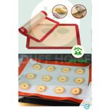 duff home 30x40 Fırınlanabilir Yıkanabilir Kendinden Yağlı Silikon Pişirme Ve Hamur Açma Matı Silpatı