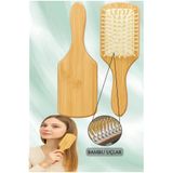 Duffa Bambu Uçlu Fırça Ahşap Saç Fırçası Ahşap Tarak Doğal Bambu Saç Açıcı (BÜYÜK BOY)-(Tüm Saçlar İçin)