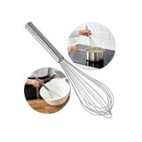 Duffa Büyük Boy Paslanmaz Çelik Çırpıcı Üst Kalite Kalın Çıprıcı Yumurta Çırpıcı Krema Çırpıcı 35 cm