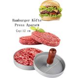 Duffa Hamburger Köfte Presi Pratik Köfte Yapma Aparatı Metal Kıyma Burger Press Şekillendirici Kalıp 12 cm - 001-Renkli