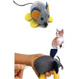 Duffa Hareketli Titreşimli Fare Kedi Oyuncağı Çek Bırak Hareketli Kurmalı Fare