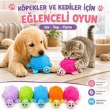 Duffa Peluş Köpek Oyuncağı Deniz Kaplumbağası - Hışırtılı Çıtırtılı Sesli Yumuşak Evcil Hayvan Oyuncağı - Kedi Yavru Köpek Küçük Irklar Için Interaktif Oyun - tek ebat - Rengarenk