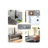 Duffa Silikon Evye Musluk Su Önleyici Mutfak Lavabo Su Önleyici Süngerlik Musluk Altı Mat