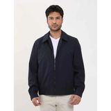 Dufy 104394 Lacivert Regular Fit Düz Klasik Yaka Bomber Erkek Mont
