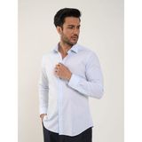 Dufy Açık Mavi Erkek Slim Fit Düz Klasik Yaka Uzun Kol Gömlek - 38