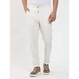 Dufy Bej Erkek Slim Fit Çizgili Pantolon - 104915