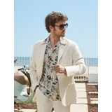 Dufy Bej Erkek Slim Fit Düz Mono Yaka Casual Ceket - 104432
