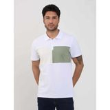 Dufy Beyaz Erkek Slim Fit Desenli Polo Yaka T-shirt - XL