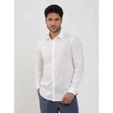 Dufy Beyaz Erkek Slim Fit Düz Klasik Yaka Uzun Kol Gömlek - 46