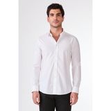 Dufy Beyaz Erkek Slim Fit Klasik Yaka Uzun Kol Gömlek - 46