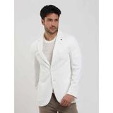 Dufy Ekru Erkek Slim Fit Düz Mono Yaka Casual Ceket - 54