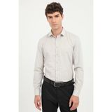 Dufy Erkek Slim Fit Uzun Kol Gri Gömlek - 38