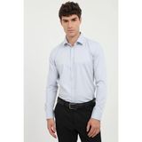 Dufy Erkek Slim Fit Uzun Kol Gri Gömlek - 40