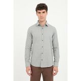 Dufy Erkek Slim Fit Uzun Kol Kahve Gömlek - 46