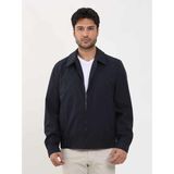 Dufy Lacivert Erkek Regular Fit Düz Klasik Yaka Bomber Mont