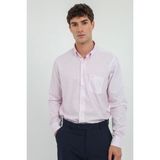 Dufy Mor Kare Desen Regular Fit Erkek Gömlek - 44