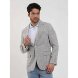 Dufy Saks Erkek Slim Fit Pitikare Desenli Sivri Yaka Casual Ceket - 48