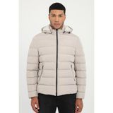 Dufy Taş Slim Fit Şişme Kapüşonlu Erkek Mont - XL