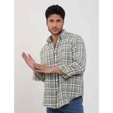 Dufy Yeşil Erkek Slim Fit Çiçek Desenli Klasik Yaka Uzun Kol Gömlek - 38