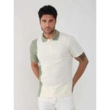 Dufy Yeşil Erkek Slim Fit Desenli Polo Yaka T-shirt
