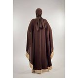 Düğme Detaylı Pelerin 70024 Kahverengi - Standart