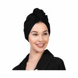 Düğmeli Saç Bonesi Plaj Havuz Deniz Uyumlu Hızlı Kurulama Baş Havlu