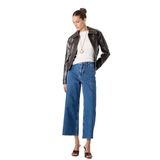 Düğmeli Yüksek Bel Rahat Kesim Denim Pantolon - Culotte Jeans