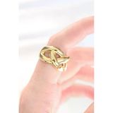 Düğüm Model Gold Renk Ayarlanabilir Yüzük Vice1395 2644