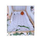 düğüm yastık 540 Cm 3 Örgü Beşik Korumalık - Beyaz