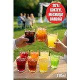 Düğün & Davet İçin 270 ml Plastik Bardak – 20 Adet