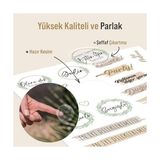 Düğün Seti, 325 Adet Çıkartma, Misafir, Konuk Defteri Veya Fotoğraf Albumü Için Sevgi Dolu Temalı, Dekorasyon Için Motifli Sözcüklü Düğün Etiketi, 10 Sayfa, A5 Boyut - Standart