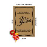 duha trend 35x50 120 Gr. Kraft Kağıt Oto Paspası Araba 1 100 Adet