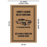 duha trend 35x50 120 Gr. Kraft Kağıt Oto Paspası Araba 2 100 Adet