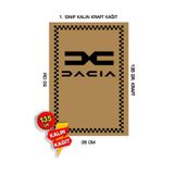 duha trend 35x50 120 Gr. Kraft Kağıt Oto Paspası Dacia Dikey 100 Adet