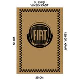 duha trend 35x50 120 Gr. Kraft Kağıt Oto Paspası Fiat 50 Adet Yatay 50 Adet Dikey