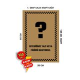 duha trend 35x50 120 Gr. Kraft Kağıt Oto Paspası Kişiye Özel Tasarım 100 Adet